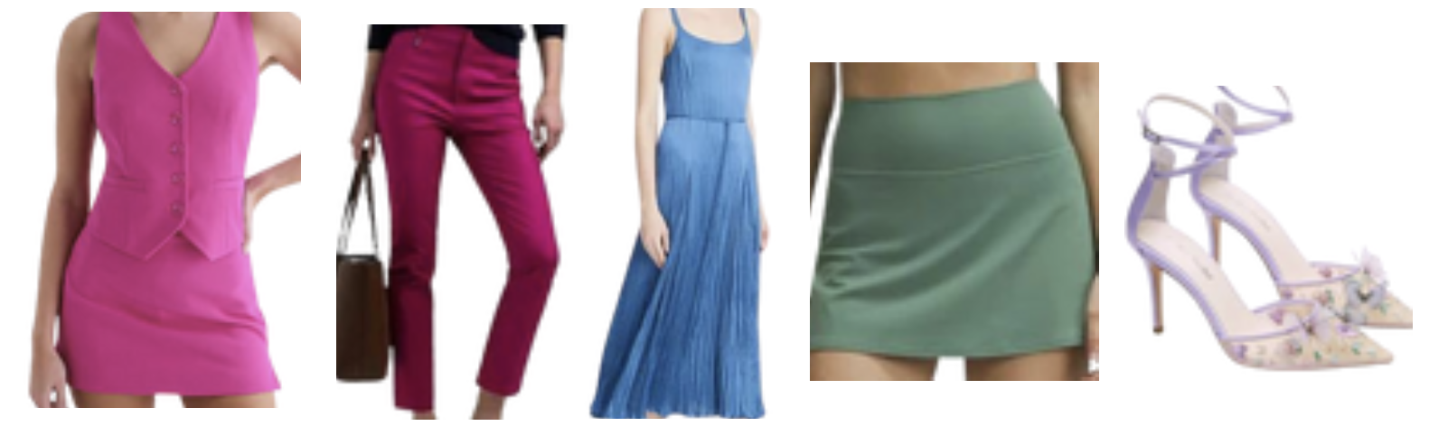 True Summer wardrobe staples showcasing cool soft tones and clothing examples