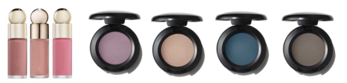 True Summer makeup examples with MAC Lipglass, Urban Decay Eyeliner, and Rare Beauty Blush