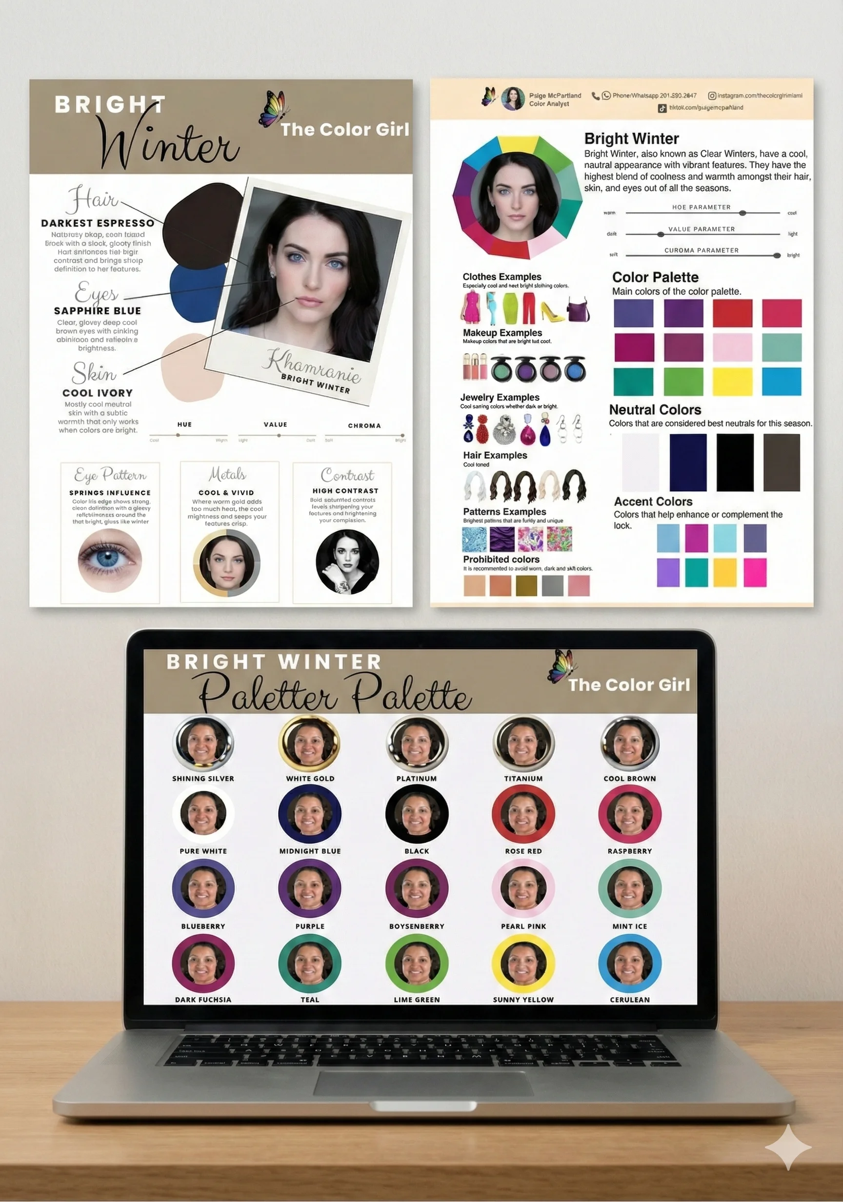 Preview of a virtual color analysis report